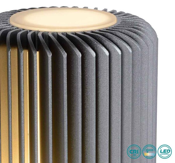 Φωτιστικό Επιτραπέζιο Lucide Turbin 26500-05-36 Γκρι