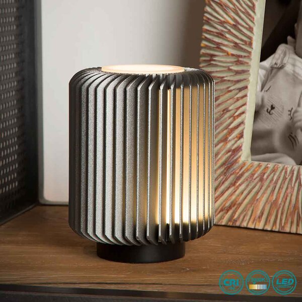Φωτιστικό Επιτραπέζιο Lucide Turbin 26500-05-36 Γκρι