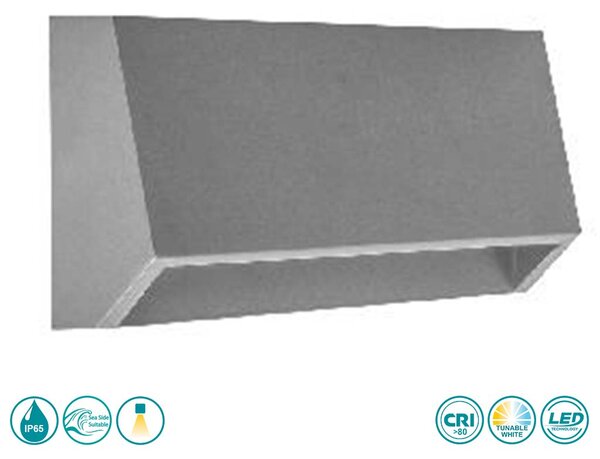 Απλίκα Εξωτερικού Χώρου Sole Luce Janet 21-5015-10 Γκρι (3CCT)