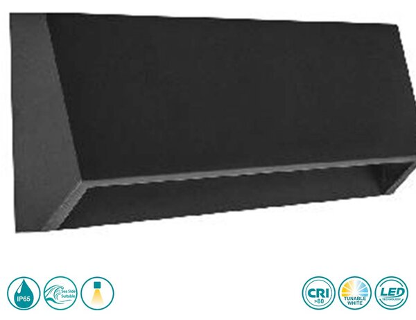 Απλίκα Εξωτερικού Χώρου Sole Luce Janet 21-6015-19 Ανθρακί (3CCT)