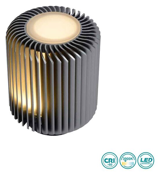 Φωτιστικό Επιτραπέζιο Lucide Turbin 26500-05-36 Γκρι