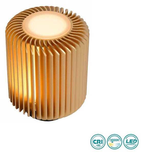 Φωτιστικό Επιτραπέζιο Lucide Turbin 26500-05-02 Χρυσό