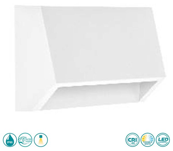 Απλίκα Εξωτερικού Χώρου Sole Luce Janet 21-4015-1 Λευκή (3CCT)