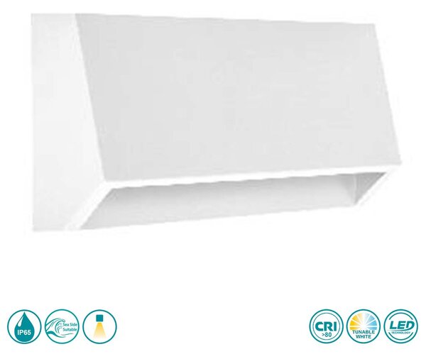 Απλίκα Εξωτερικού Χώρου Sole Luce Janet 21-5015-1 Λευκή (3CCT)