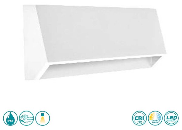 Απλίκα Εξωτερικού Χώρου Sole Luce Janet 21-6015-1 Λευκή (3CCT)