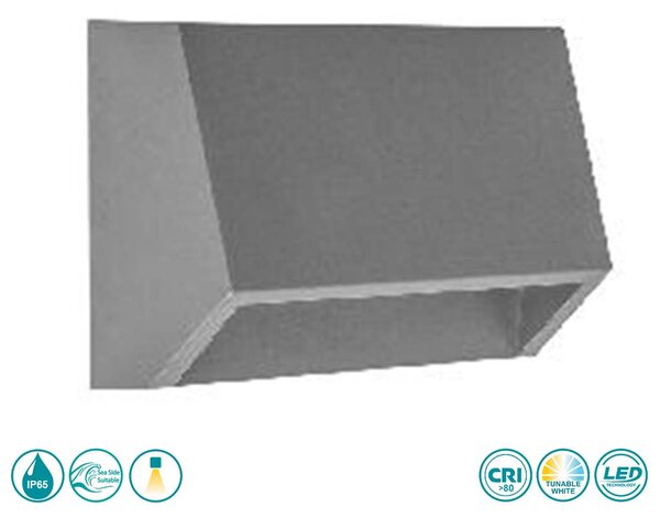 Απλίκα Εξωτερικού Χώρου Sole Luce Janet 21-4015-10 Γκρι (3CCT)