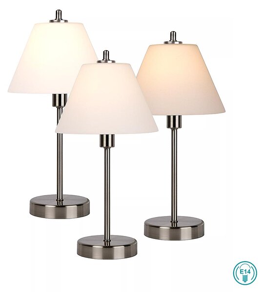 Φωτιστικό Επιτραπέζιο Lucide Touch Two 12561-21-12 Χρώμιο