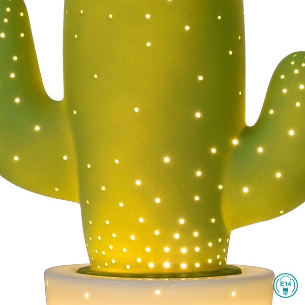 Φωτιστικό Επιτραπέζιο Lucide Cactus 13513-01-33 Πράσινο