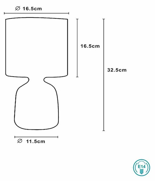 Φωτιστικό Επιτραπέζιο Lucide Cosby 47503-81-36 Γκρι