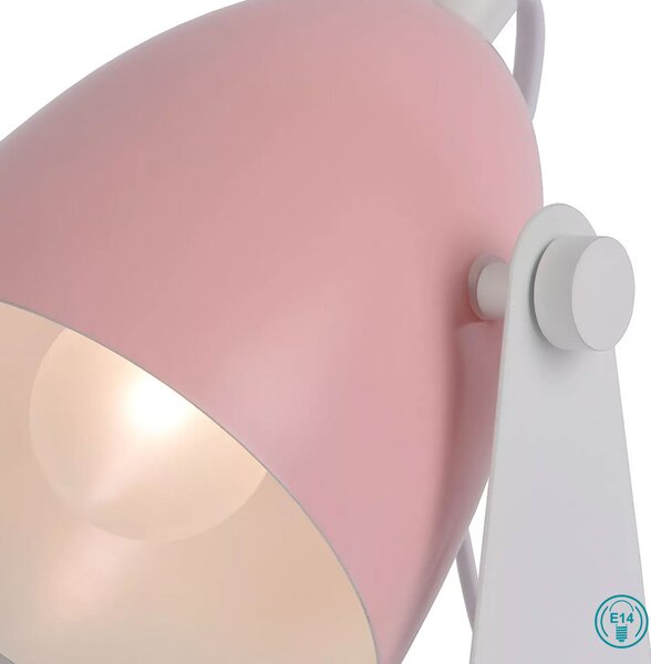 Φωτιστικό Επιτραπέζιο Lucide Chago 45564-01-66 Ροζ