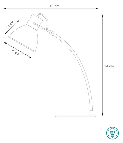Φωτιστικό Επιτραπέζιο Lucide Curf 03613-01-31 Λευκό