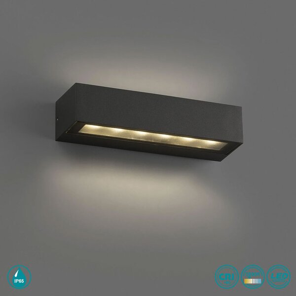 Απλίκα Εξωτερικού Χώρου Faro Doro 71901 Σκούρο Γκρι