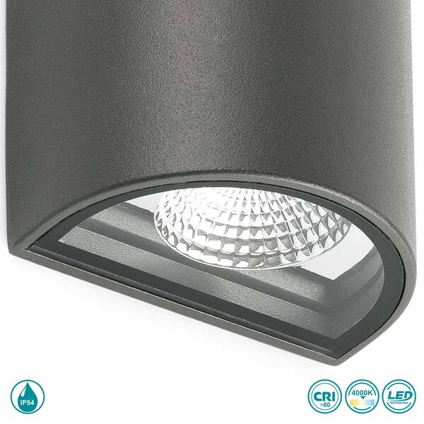 Απλίκα Εξωτερικού Χώρου Faro Lace 70811 Ανθρακί