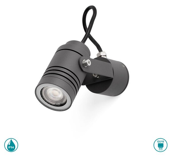 Σποτ Εξωτερικού Χώρου Faro Lit 70260 Ανθρακί