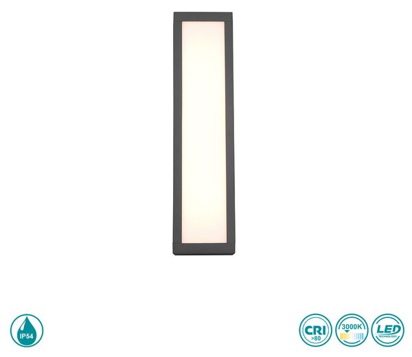 Απλίκα Εξωτερικού Χώρου Trio Lighting Fuerte 226260142 Ανθρακί