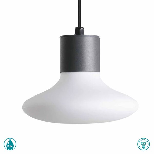 Φωτιστικό Κρεμαστό Εξωτερικού Χώρου Faro Blubs 74427C-03 Ανθρακί