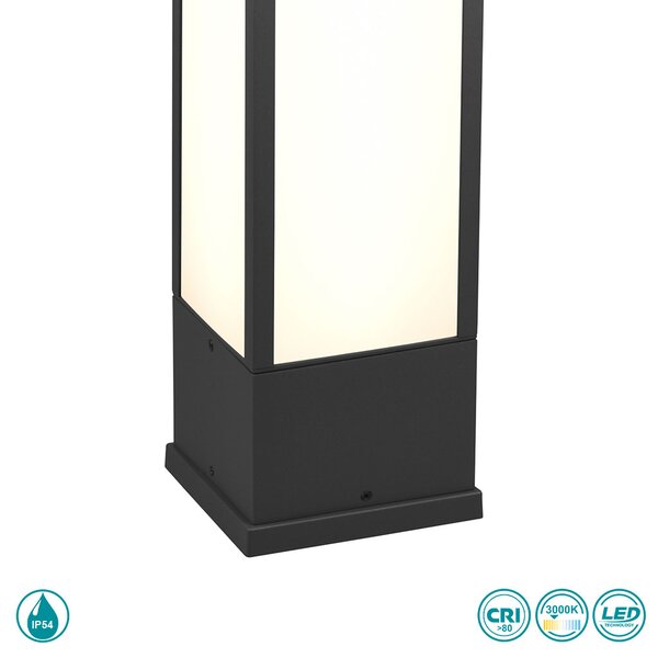 Κολωνάκι Εξωτερικού Χώρου Trio Lighting Fuerte 526260142 Ανθρακί
