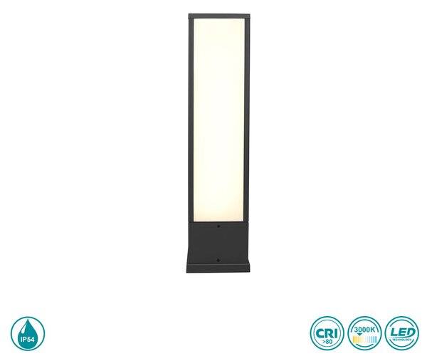 Κολωνάκι Εξωτερικού Χώρου Trio Lighting Fuerte 526260142 Ανθρακί