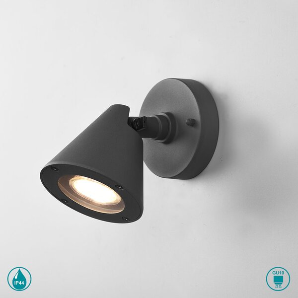 Απλίκα Εξωτερικού Χώρου Trio Lighting Kaveri 206060142 Ανθρακί