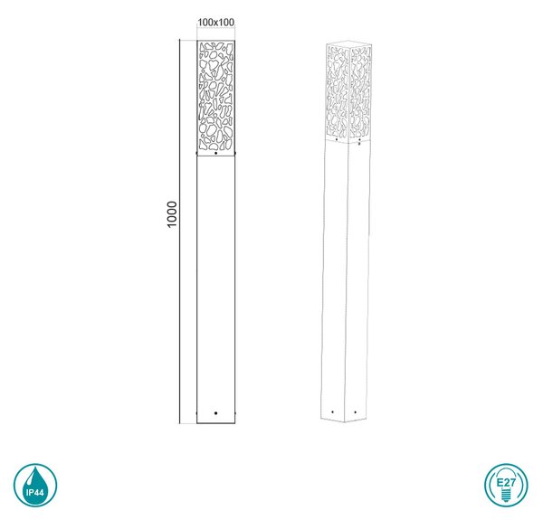 Κολόνα Εξωτερικού Χώρου Trio Lighting Cooper 407360142 Ανθρακί