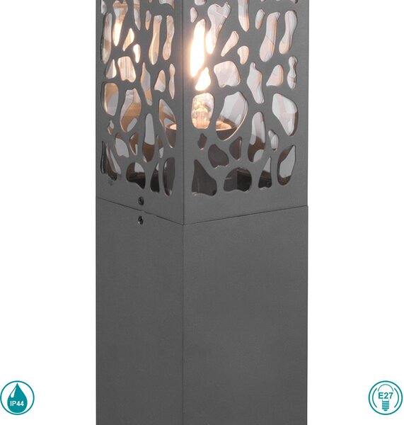 Κολωνάκι Εξωτερικού Χώρου Trio Lighting Cooper 507360142 Ανθρακί
