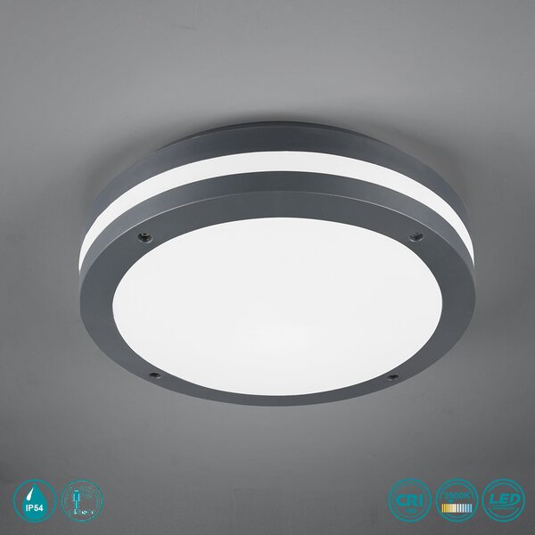 Φωτιστικό Οροφής Εξωτερικού Χώρου Trio Lighting Piave 676960142 Ανθρακί