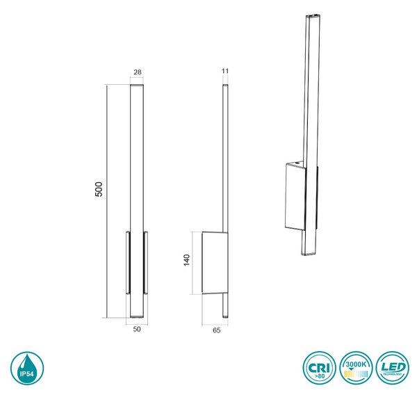 Απλίκα Εξωτερικού Χώρου Trio Lighting Tawa 221460142
