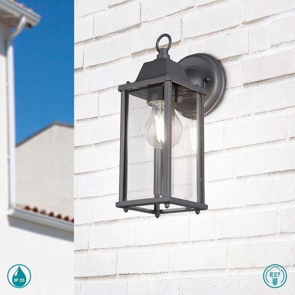 Απλίκα Εξωτερικού Χώρου Trio Lighting Olona 201960142 Ανθρακί