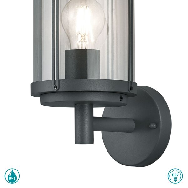 Απλίκα Εξωτερικού Χώρου Trio Lighting Tanaro 202360142 Ανθρακί