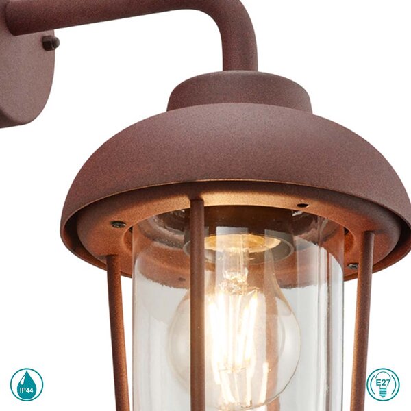 Απλίκα Εξωτερικού Χώρου Trio Lighting Duero 202760124 Σκουριά