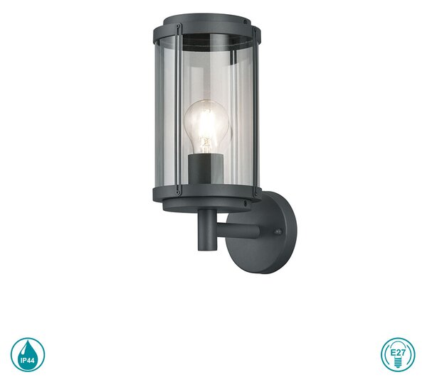 Απλίκα Εξωτερικού Χώρου Trio Lighting Tanaro 202360142 Ανθρακί