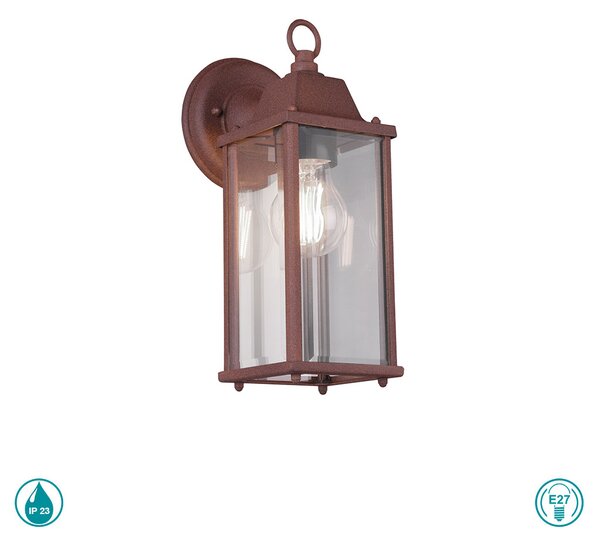Απλίκα Εξωτερικού Χώρου Trio Lighting Olona 201960124 Σκουριά