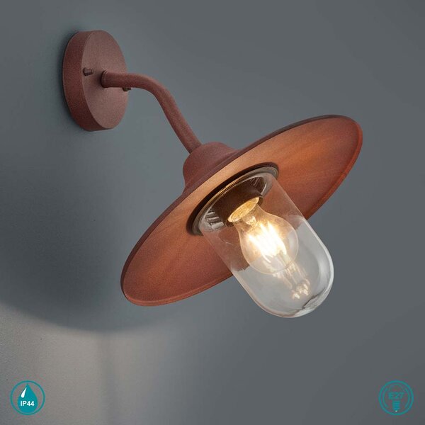 Απλίκα Εξωτερικού Χώρου Trio Lighting Brenta 201760124 Σκουριά