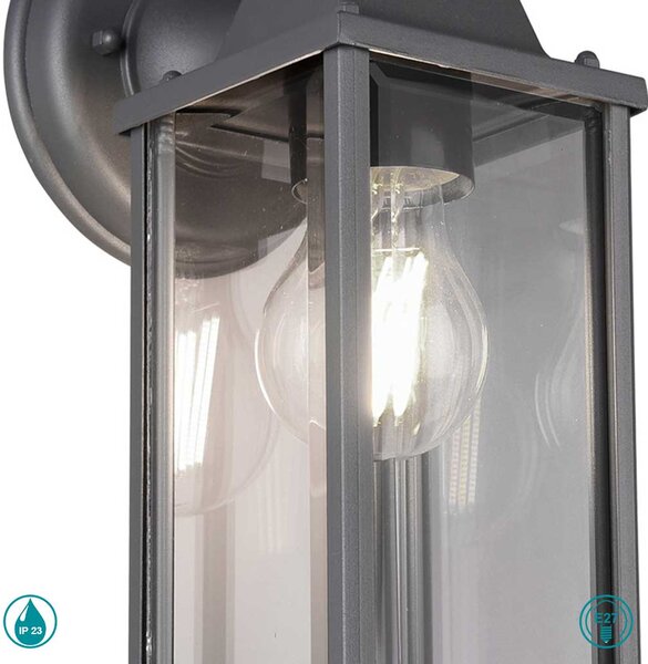 Απλίκα Εξωτερικού Χώρου Trio Lighting Olona 201960142 Ανθρακί