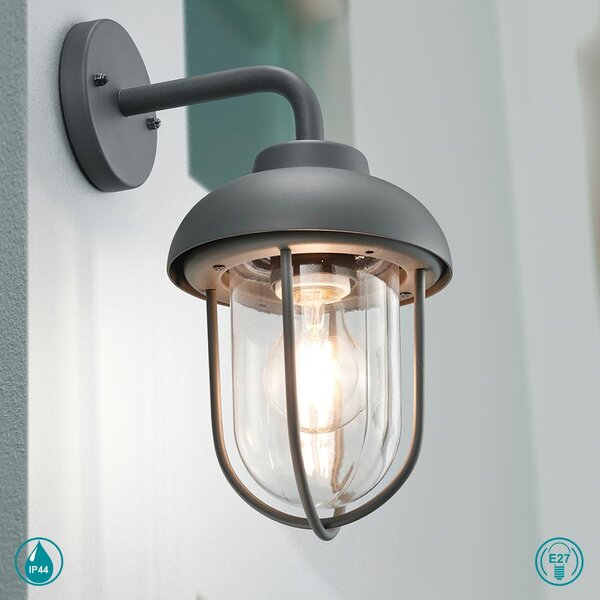 Απλίκα Εξωτερικού Χώρου Trio Lighting Duero 202760142 Ανθρακί