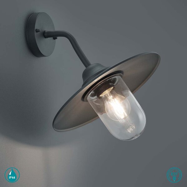 Απλίκα Εξωτερικού Χώρου Trio Lighting Brenta 201760142 Ανθρακί