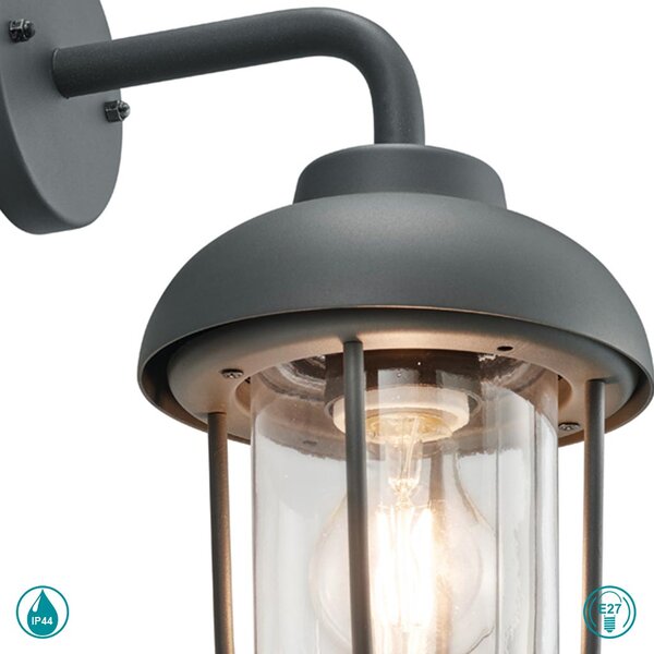 Απλίκα Εξωτερικού Χώρου Trio Lighting Duero 202760142 Ανθρακί