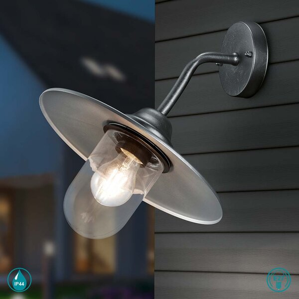 Απλίκα Εξωτερικού Χώρου Trio Lighting Brenta 201760142 Ανθρακί