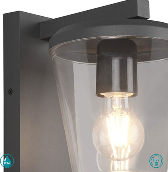 Απλίκα Εξωτερικού Χώρου Trio Lighting Cavado 211060142 Ανθρακί