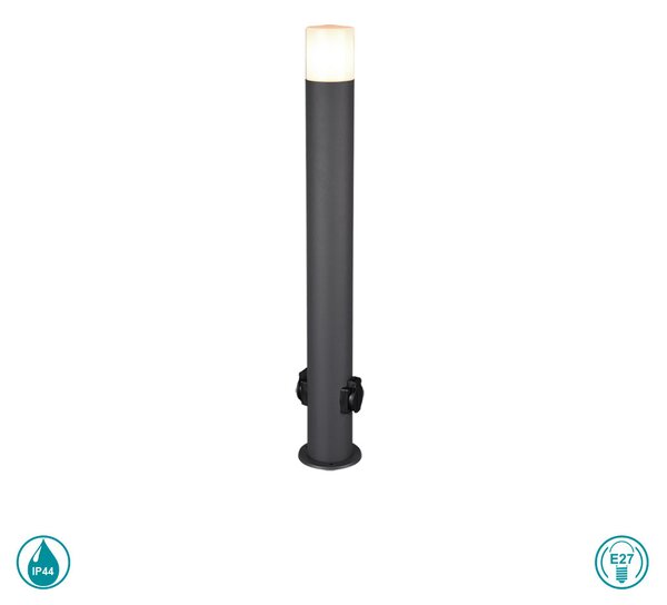 Κολωνάκι Εξωτερικού Χώρου Trio Lighting Hoosic 424067142 Ανθρακί
