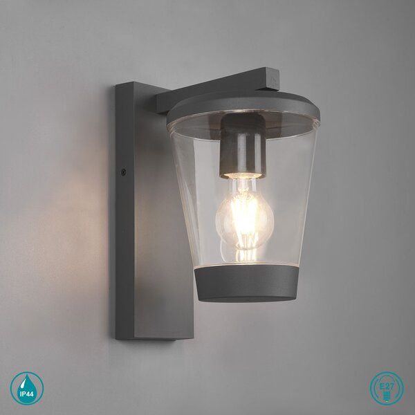 Απλίκα Εξωτερικού Χώρου Trio Lighting Cavado 211060142 Ανθρακί
