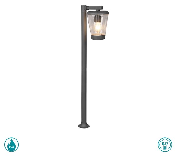 Κολόνα Εξωτερικού Χώρου Trio Lighting Cavado 411060142 Ανθρακί