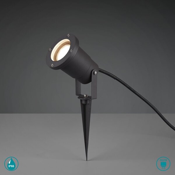 Σποτ Με Καρφί Εξωτερικού Χώρου Trio Lighting Ubangi 800260142 Ανθρακί