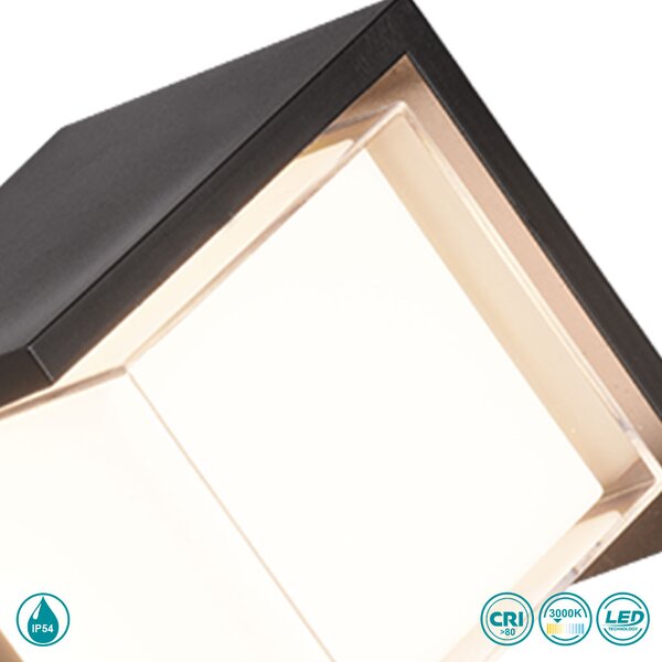 Απλίκα Εξωτερικού Χώρου RL Lighting Puno R27026132 Μαύρη Ματ
