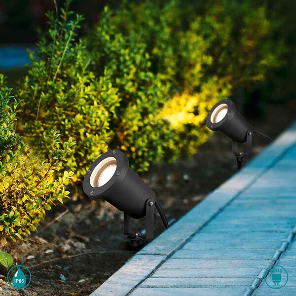 Σποτ Με Καρφί Εξωτερικού Χώρου Trio Lighting Ubangi 800260142 Ανθρακί