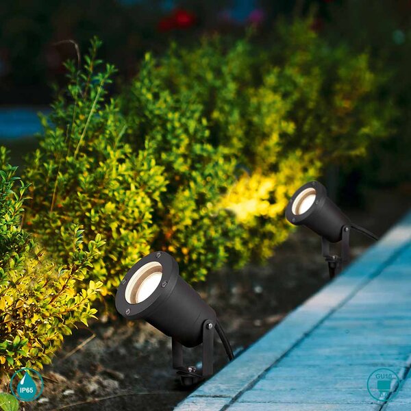Σποτ Με Καρφί Εξωτερικού Χώρου Trio Lighting Ubangi 800260342 Ανθρακί (Σετ 3 τεμ.)