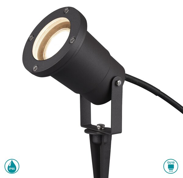 Σποτ Με Καρφί Εξωτερικού Χώρου Trio Lighting Ubangi 800260142 Ανθρακί