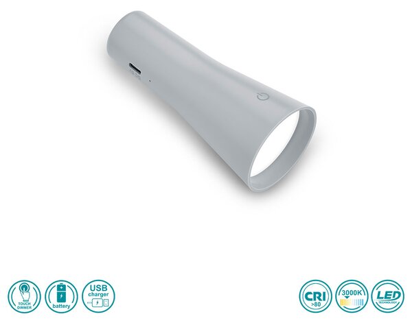 Πορτατίφ Φορητό RL Lighting Maxi R52121111 Γκρί