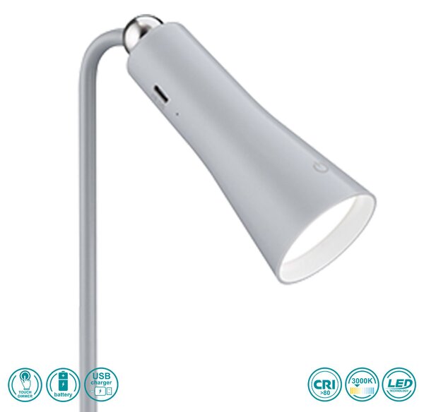 Πορτατίφ Φορητό RL Lighting Maxi R52121111 Γκρί