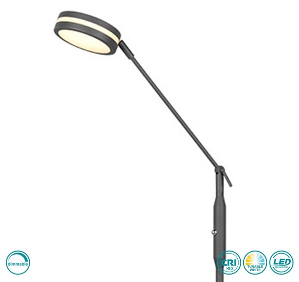 Φωτιστικό Δαπέδου Trio Lighting Franklin 426510142 Ανθρακί